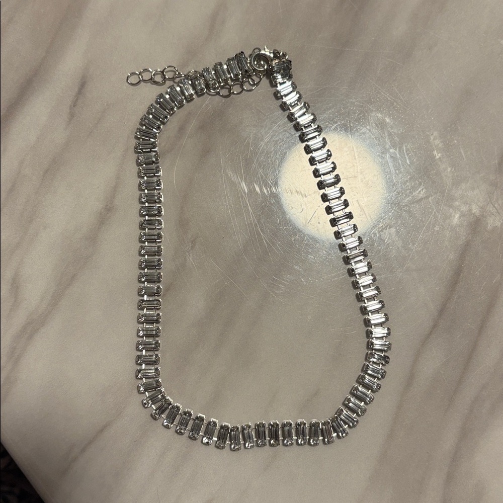Silver Crystal Necklace